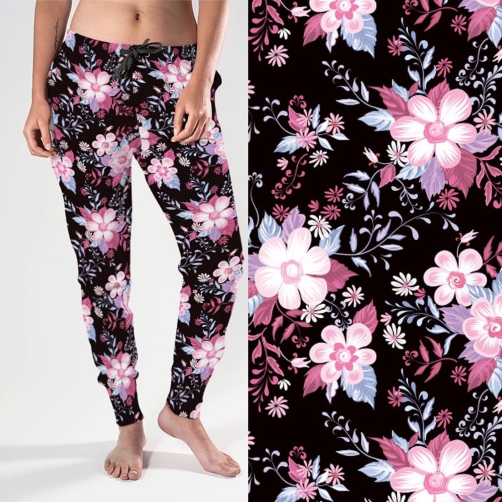 Beautiful Floral joggers with POCKETS!